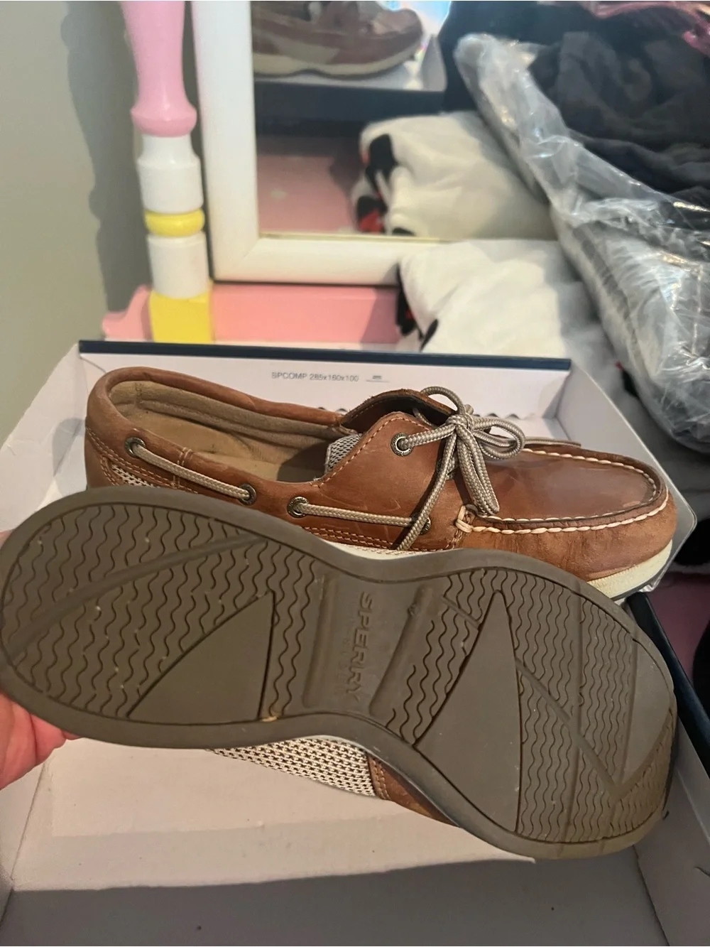 Sperry Women's 2-Eye Boat Shoes in Tan Leather